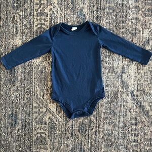 PL baby Navy Blue Baby Bodysuit
